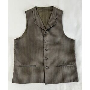 Marciano‎ Made In Italy Brown Stripes Men's Vest Sz 38 R